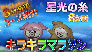 【ドラクエ10】キラキラマラソン　3分で拾える！星光の糸8か所　コース紹介