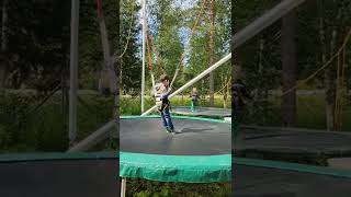 Bungee jumping trampoline part #1