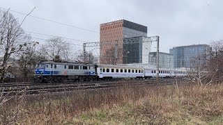 Lokomotywa EP07-541 PKP INTERCITY pociąg IC ARTUS Gdynia-Przemyśl linia kolejowa nr 202 Gdańsk