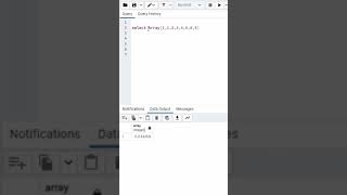 #9 PostgreSQL - ARRAY - Make array elements unique using numeric values. #Shorts