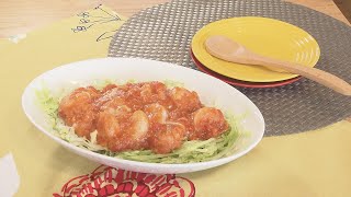 【イケめし】お家で本格中華☆フレッシュトマトのエビチリたま【減塩レシピ】（2022/6/22）