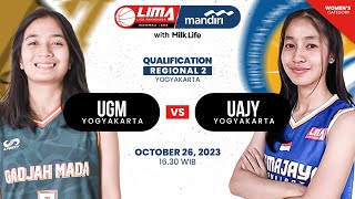 UGM Yogyakarta vs UAJY Yogyakarta | Qualification | Oct 26