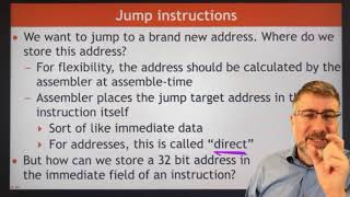 Program flow: J-type instructions