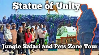 Statue Of Unity | Jungle Safari N Pets Zone Tour | Travel vlog /Sardar Patel Zoological Park