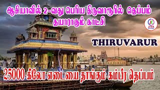 💥💢திருவாரூர் தெப்பம் தயாராகும் காட்சி |#thiruvarur #mannargudi #tvr #shorts #thiruvarurshopping