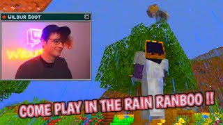 Ghostbur wants to play with Ranboo in the rain on the origins SMP Ft. Philza, Wilbur, Ranboo