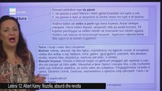 Letërsi 12 - Albert Kamy: filozofia, absurdi dhe revolta