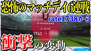 【恐怖】マッチデイ6連戦したら最後に地獄を見ました【ウイイレアプリ2021】