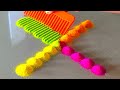 AMAZING RANGOLI HACKS💡#2 using COMB | Unique Swastika rangoli | Satisfying and easy new year rangoli