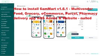 How to install 6amMart v1.6.1 - Multivendor Food, Grocery, eCommerce, Parcel, Pharmacy delivery app