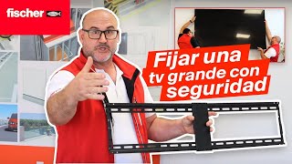 Como colocar un TV de gran formato con cualquier tipo de soporte y pared.