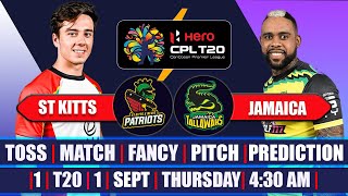 CPL 2022 | 1 Match St Kitts & Nevis Patriots vs Jamaica Tallawahs Prediction | STKNP VS JT 1st Match