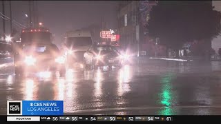Rain coupled with the 10 Freeway closure create nightmare commute for DTLA drivers