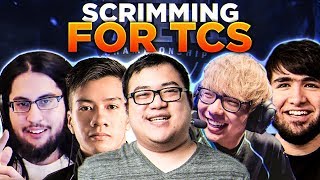 SCRIMMING FOR TYLER1 CHAMPIONSHIP SERIES! - w/ Imaqtpie, Voyboy, Shiphtur \u0026 Huhi