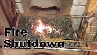 Coal Forge Fire Shutdown for the End of the Day