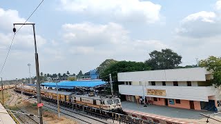 22675 cholan express arriving Villupuram junction #cholanexpress #villupuramjunction #topview