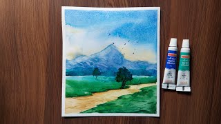 Drawing with watercolor : tutorial #shorts