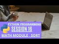 | math module and sqrt function in python - Python Programming |