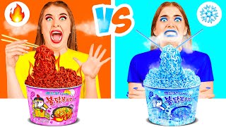 Hot vs Cold Food Challenge | Crazy Challenge by BaRaDa