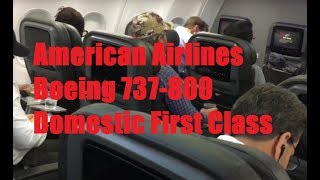 American Airlines (AA) First Class on Boeing 737-800 (Airbus A321) in 1 Minute!