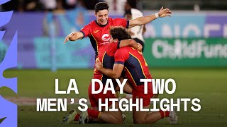 Spain create HISTORY | LA HSBC SVNS Day Two Men's Highlights