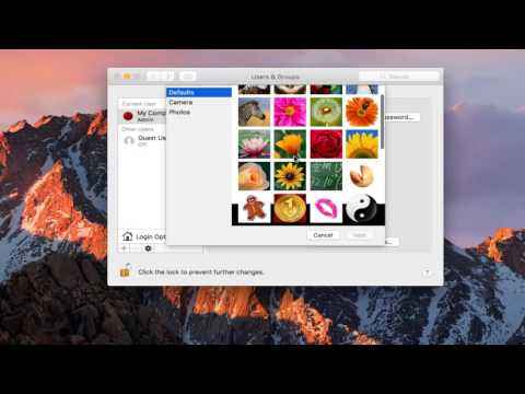 macOS Sierra - How To Change Account Picture macOS Sierra - How To Change Account Picture