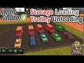 Fs18, Storage Loading Unloading with Trolley in Fs18, Farming Simulator 18 #skullgaming