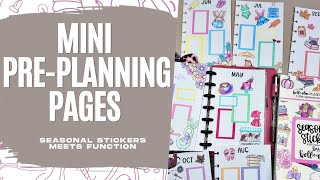 Creating Calm: My Mini Pre-Planning Pages