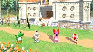 Mario Party 8- Minigames Yoshi vs Dry Bones vs Birdo vs Toad