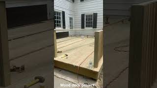 Wood deck construction