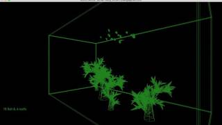 [Animation] Schooling fish (BOIDs, articulated figures and L-system)