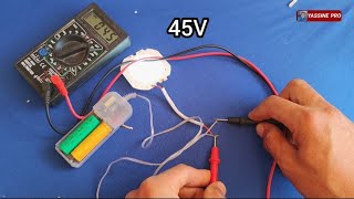 تحويل الطاقة الكهربائية من 3V الى 45V