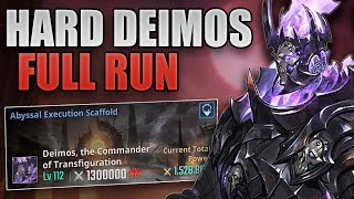 HARD MODE DEIMOS FULL RUN NO BLESSING | WORKSHOP OF BRILLIANT LIGHT | SOLO LEVELING : ARISE