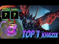 Q한대에 반피?!! 카직스 1등빌드 TOP1 KHAZIX BUILD! SKILL Q = 50% HP GONE?!