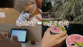 فلوق المزرعة الرايق 🐑🌿+ يوم دراسي في البيت 🏡