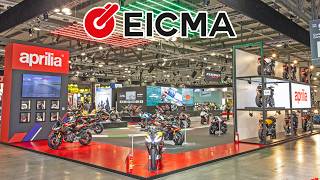 Aprilia lineup at EICMA Tuono 457, RS660, RSV4, Tuono, RX125 - Piaggio Group