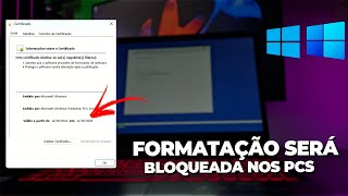 Você FORMATA Computadores? Novo BLOQUEIO para TODOS os PCs No MUNDO TODO COMEÇA VIGORAR!