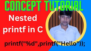 nested printf() in c |nested printf in c | printf within another printf in c |C language by Alok sir