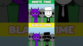 durple's reaction to BLACK and WHITE  #sprunki #incredibox#black