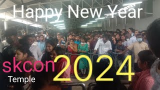 Iskcon temple New Year Crowd 2024👍👌