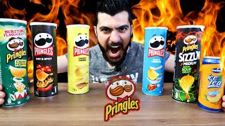 تحدي اكل 5 علب شيبس برينجلز الحار والعقاب !؟ - Pringles Chips Challenge