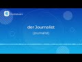 how to pronounce der journalist journalist in german german pronunciation