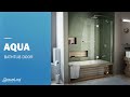 DreamLine Aqua Frameless Tub Door | Hinged Opening