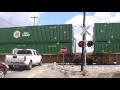 main street railroad crossing leighton al with the ns gorail unit