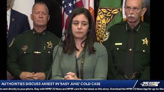 LIVE: Palm Beach County Sheriff's Office detectives discuss arrest in Baby June cold case