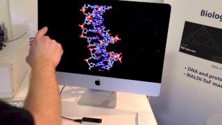 Molecular modeling using Leap Motion