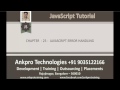JavaScript for beginners - Chapter 25 - JavaScript Error handling (try, catch, finally and throw)