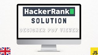 Hackerrank Solution English - Designer PDF Viewer (Javascript)