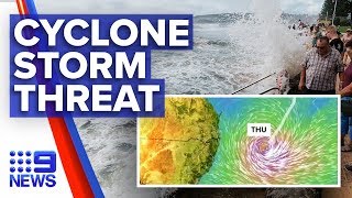 Violent winds, flash floods as Cyclone Uesi approaches | Nine News Australia