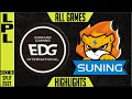 EDG vs SN Highlights ALL GAMES | LPL Summer 2021 W3D4 | Edward Gaming vs Suning